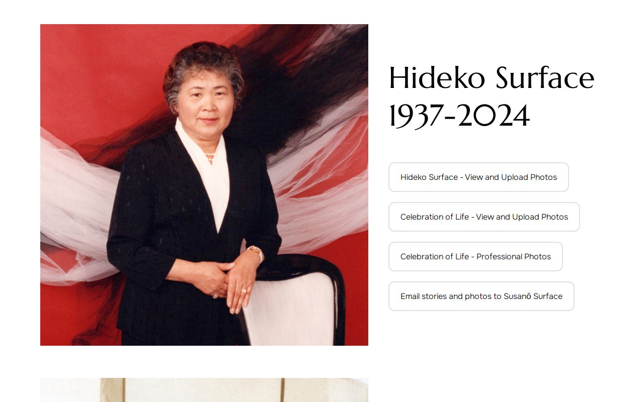 Hideko Surface 1937-2024